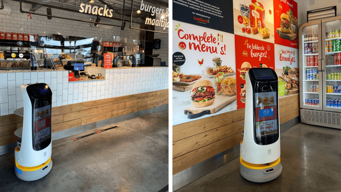 Robot ‘Ketty’ serveert friet en burgers bij Kwalitaria Ommen