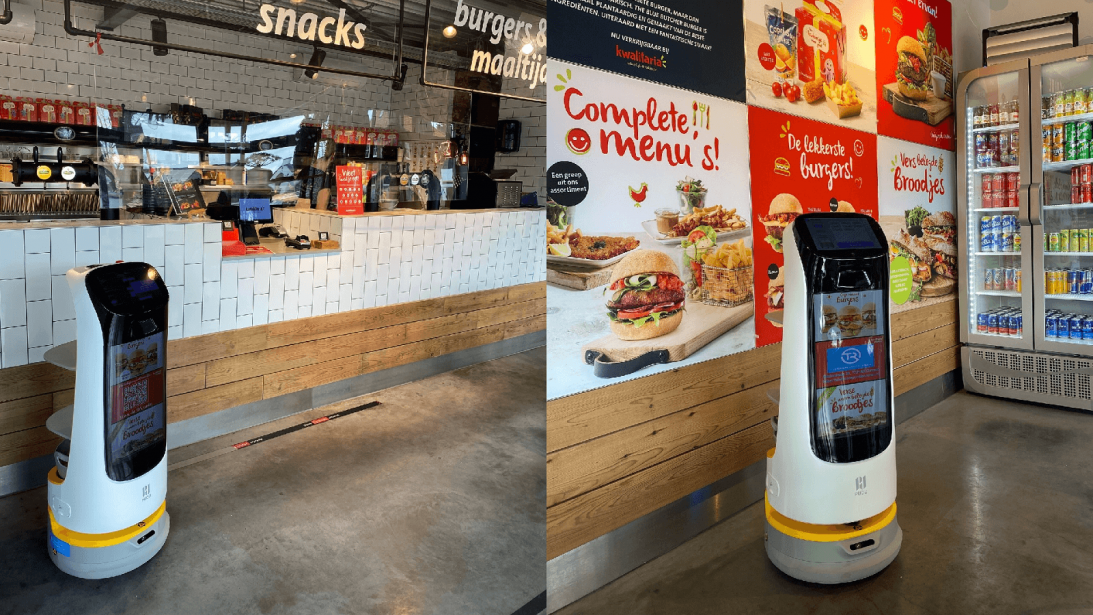 Robot ‘Ketty’ serveert friet en burgers bij Kwalitaria Ommen